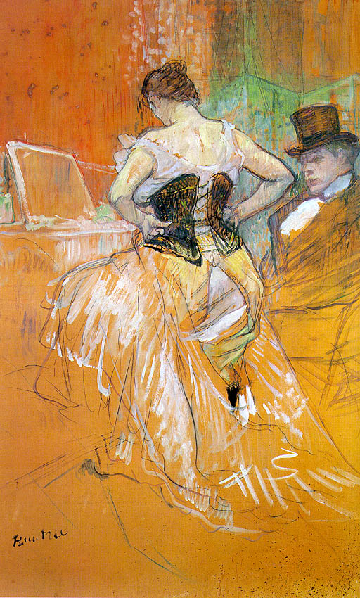 Woman in a Corset (Study for Elles)